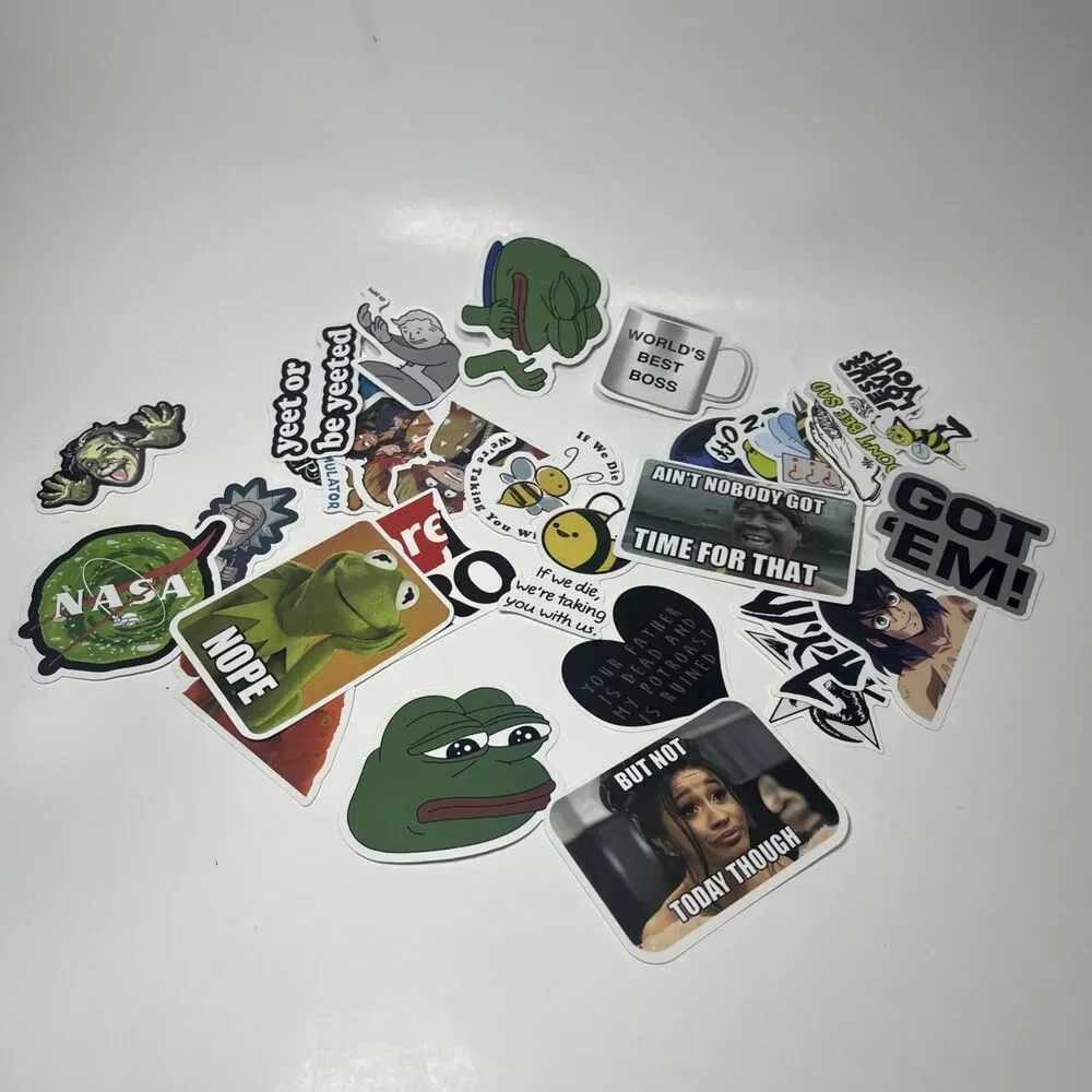 Memes Stickers Funny Stickers Vinyl Memes Funny Stickers for Adults 30 ct